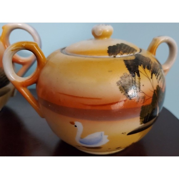 Hand Painted Japanese Teapot Set - Picture 3 of 12